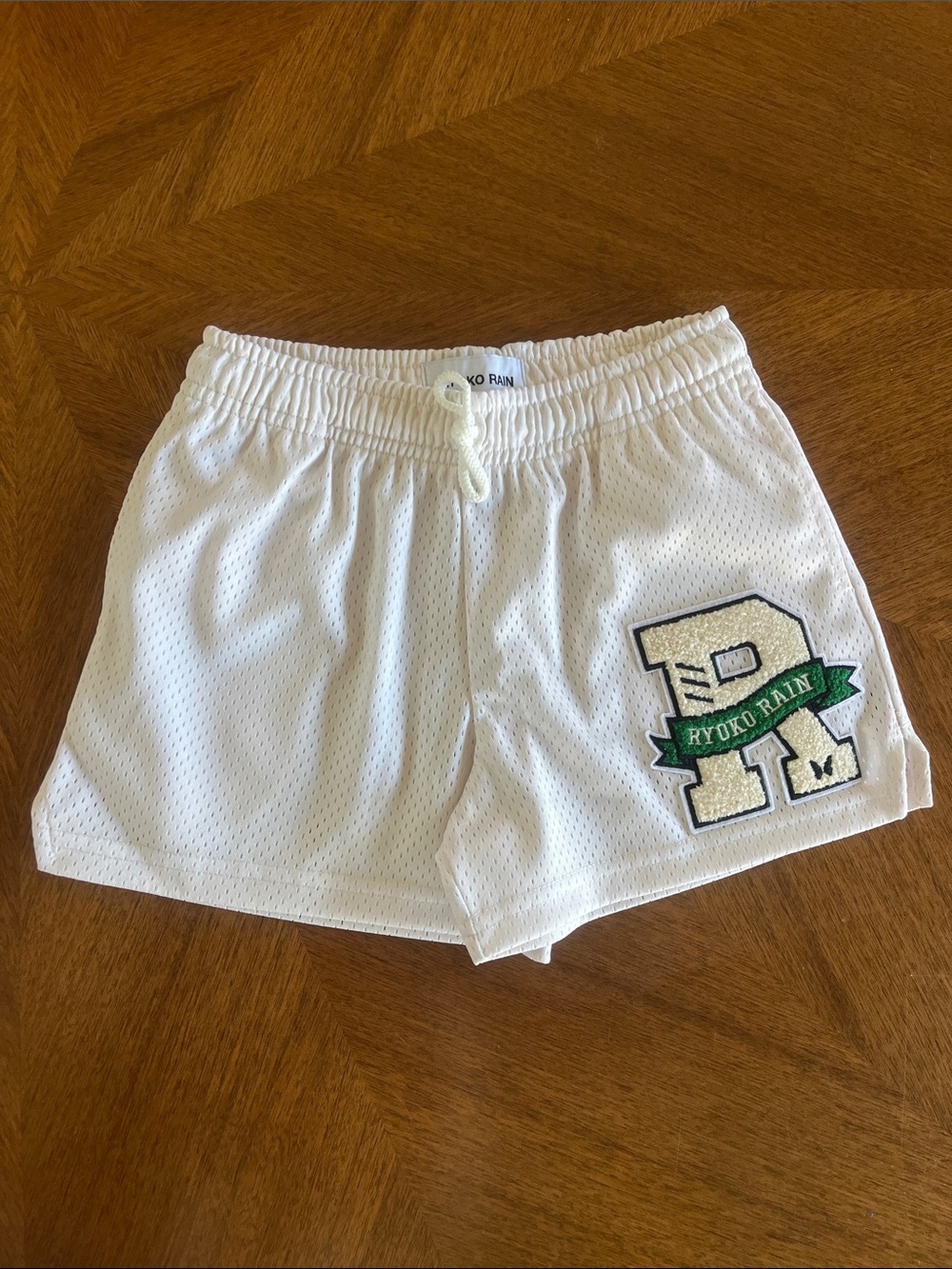 Ryoko Rain Classic Mesh Shorts Off White Beige S Small Kids Youth XS NWOT